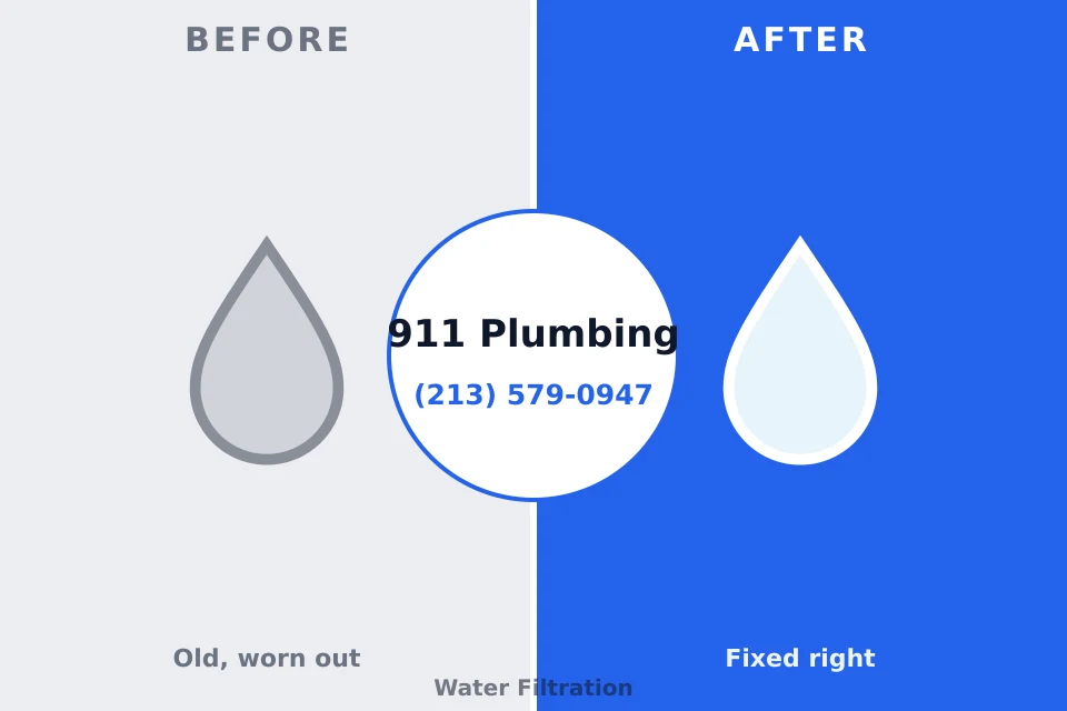 Before and after: plumbing repair Paloma Creek South, TX